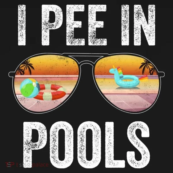 I Pee In Pools Funny Tank Top
