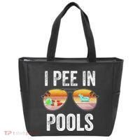 I Pee In Pools Funny Tote Bag thumb 0