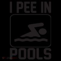 I Pee In Pools Funny I Pee In Pools Coaster thumb 2