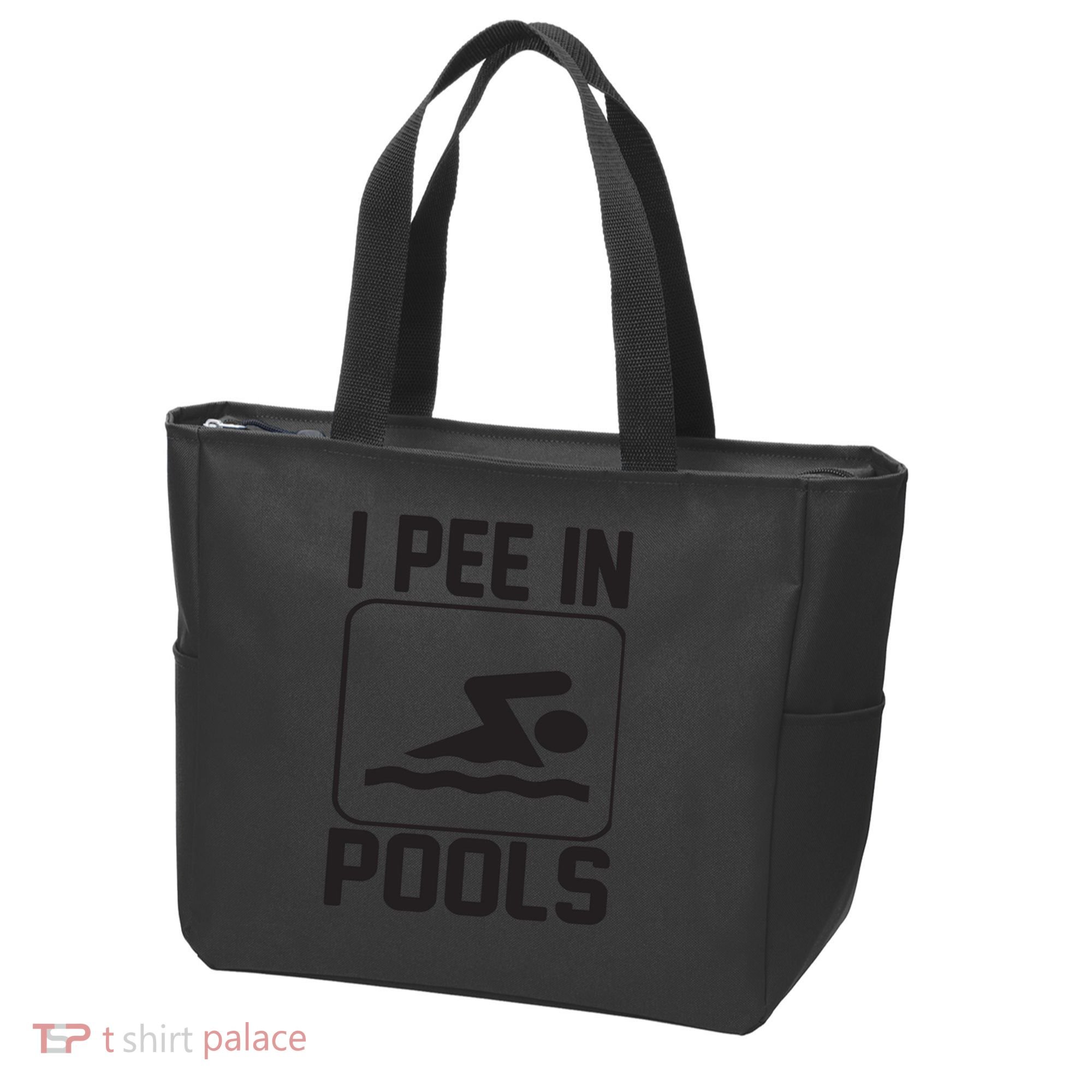 I Pee In Pools Funny I Pee In Pools Tote Bag