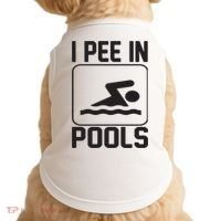 I Pee In Pools Funny I Pee In Pools Doggie Tank thumb 0
