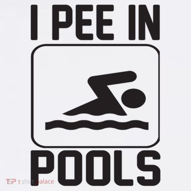 I Pee In Pools Funny I Pee In Pools Doggie Tank