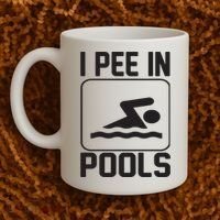 I Pee In Pools Funny I Pee In Pools Coffee Mug thumb 2
