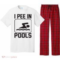 I Pee In Pools Funny I Pee In Pools Pajama Set thumb 0