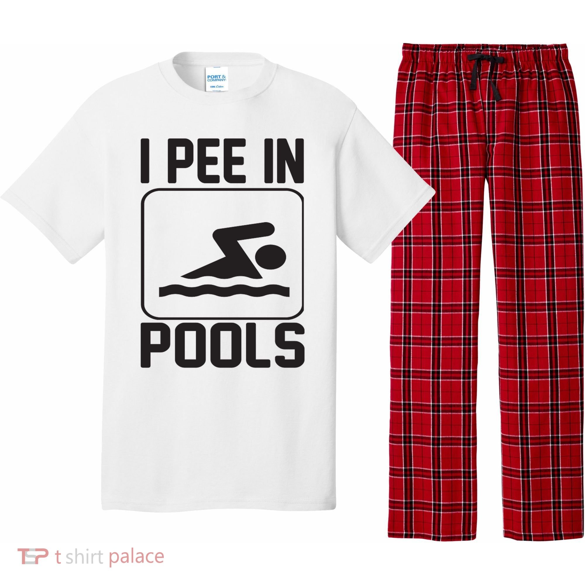 I Pee In Pools Funny I Pee In Pools Pajama Set