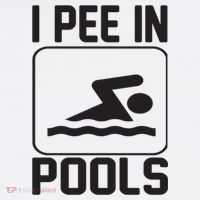 I Pee In Pools Funny I Pee In Pools Baby Bodysuit thumb 2