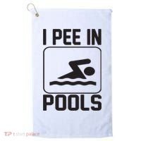 I Pee In Pools Funny I Pee In Pools Golf Towel thumb 0