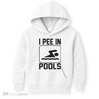 I Pee In Pools Funny I Pee In Pools Kids Hoodie thumb 0