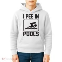 I Pee In Pools Funny I Pee In Pools Kids Hoodie thumb 4