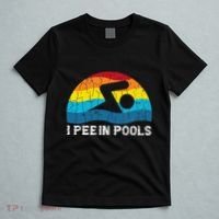 I Pee In Pools Funny Swimmer Swimming Coach Player Graphic T-Shirt thumb 5