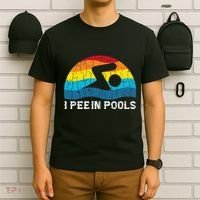 I Pee In Pools Funny Swimmer Swimming Coach Player Graphic T-Shirt thumb 6