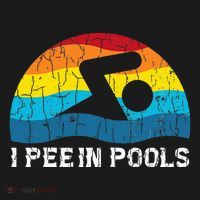 I Pee In Pools Funny Swimmer Swimming Coach Player Graphic Women's Hoodie thumb 2