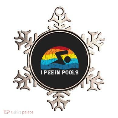 I Pee In Pools Funny Swimmer Swimming Coach Player Graphic Ornament