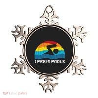 I Pee In Pools Funny Swimmer Swimming Coach Player Graphic Ornament thumb 0