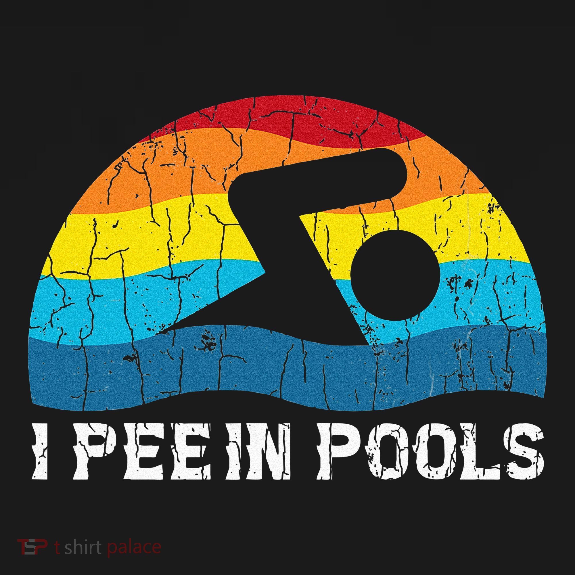 I Pee In Pools Funny Swimmer Swimming Coach Player Graphic Women's Tank Top