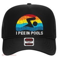 I Pee In Pools Funny Swimmer Swimming Coach Player Graphic Hat thumb 0