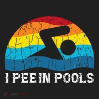 I Pee In Pools Funny Swimmer Swimming Coach Player Graphic Hat thumb 2