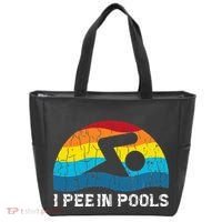 I Pee In Pools Funny Swimmer Swimming Coach Player Graphic Tote Bag thumb 0