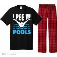 I Pee In Pools Funny Swimmer Swimming Coach Player Graphic Pajama Set thumb 0