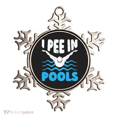 I Pee In Pools Funny Swimmer Swimming Coach Player Graphic Ornament