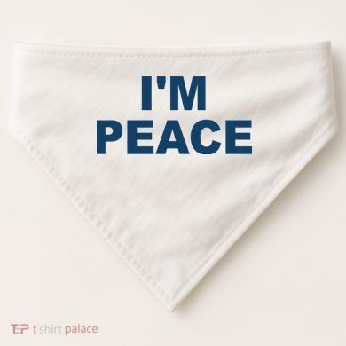 I'm Peace USA-Made Doggie Bandana