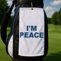 I'm Peace Golf Towel thumb 2