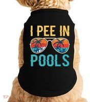 I Pee In Pools Funny Jokes Sarcastic Sayings Doggie Tank thumb 0