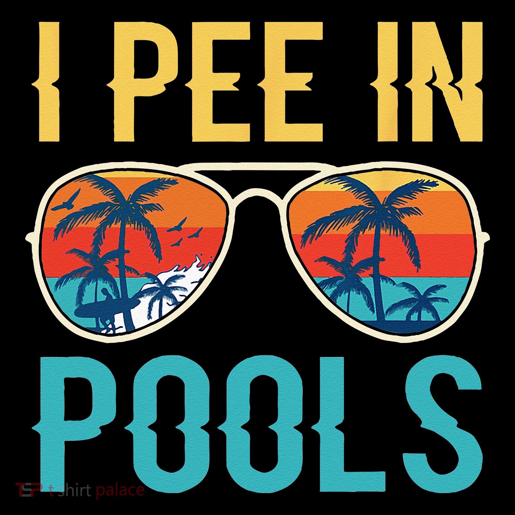 I Pee In Pools Funny Jokes Sarcastic Sayings Women's Hoodie