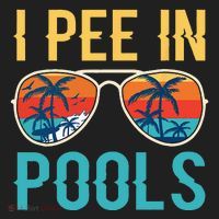 I Pee In Pools Funny Jokes Sarcastic Sayings Hat thumb 2
