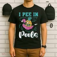 I Pee In Pools Swimming Joke Peeing In Public Pools T-Shirt thumb 6