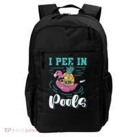 I Pee In Pools Swimming Joke Peeing In Public Pools Backpack thumb 0