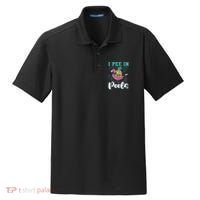 I Pee In Pools Swimming Joke Peeing In Public Pools Dry Zone Grid Polo thumb 0