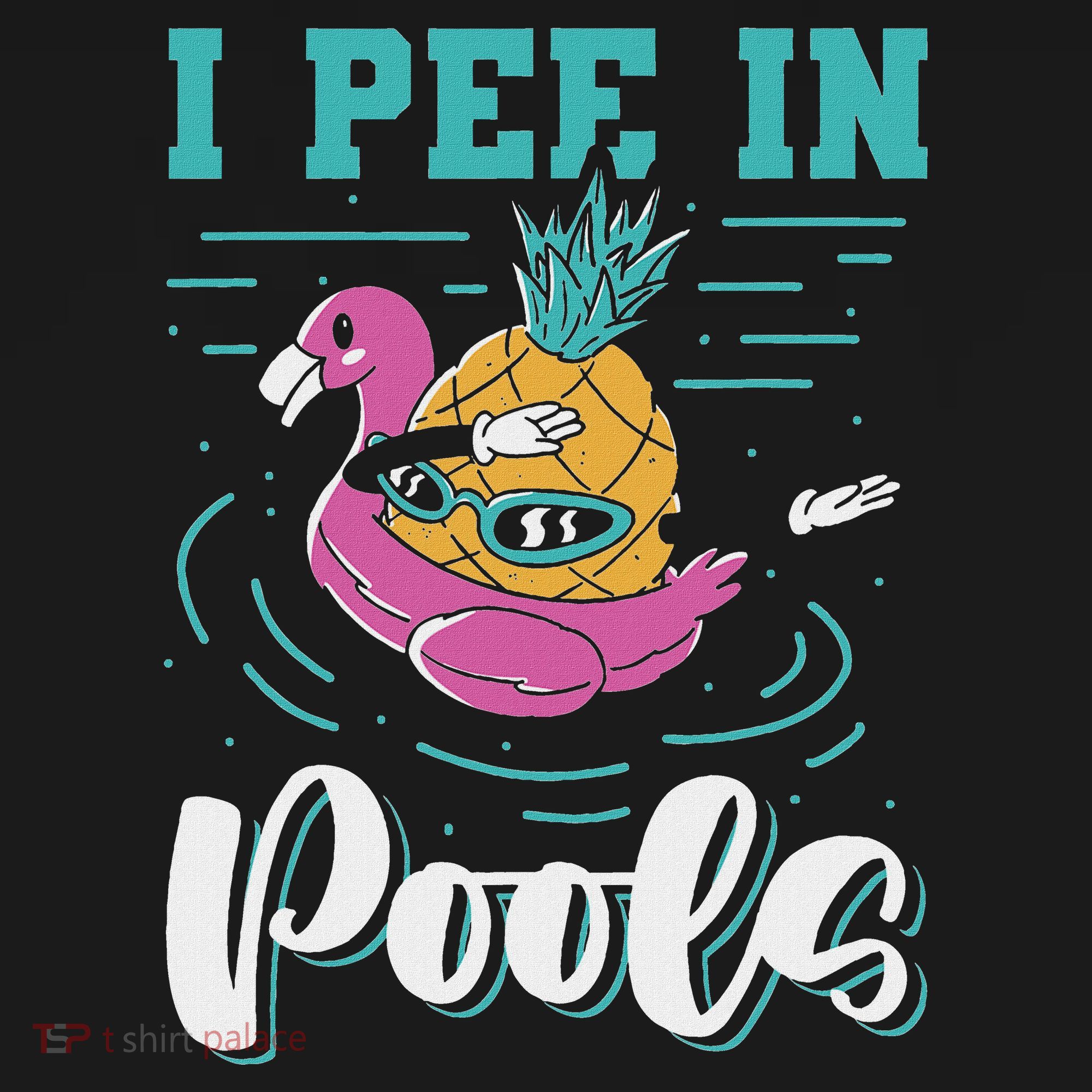 I Pee In Pools Swimming Joke Peeing In Public Pools Women's Hoodie
