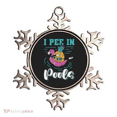 I Pee In Pools Swimming Joke Peeing In Public Pools Ornament
