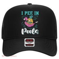 I Pee In Pools Swimming Joke Peeing In Public Pools Hat thumb 0