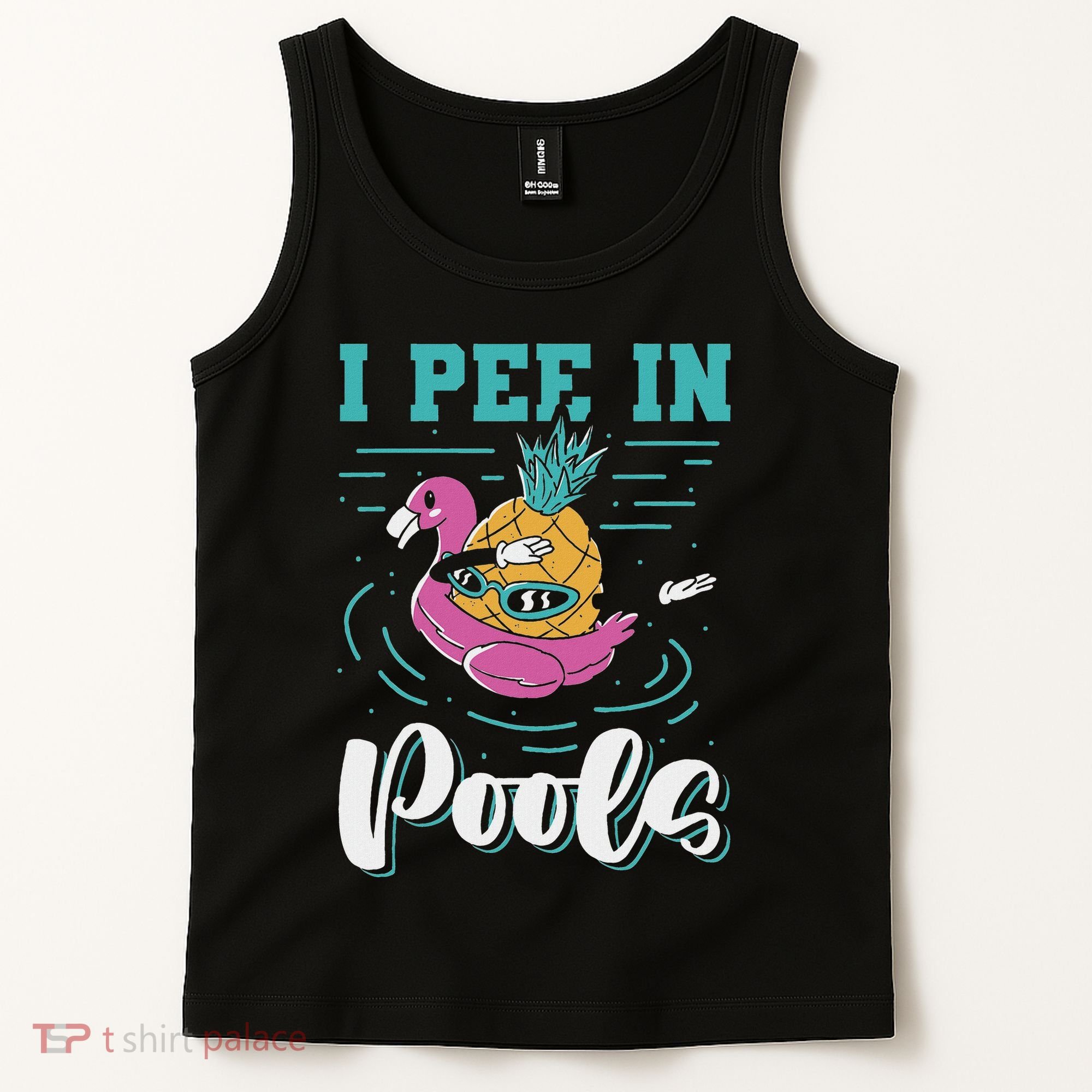 I Pee In Pools Swimming Joke Peeing In Public Pools Tank Top