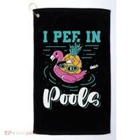 I Pee In Pools Swimming Joke Peeing In Public Pools Golf Towel thumb 0