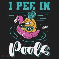 I Pee In Pools Swimming Joke Peeing In Public Pools Golf Towel thumb 3