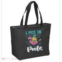 I Pee In Pools Swimming Joke Peeing In Public Pools Tote Bag thumb 2