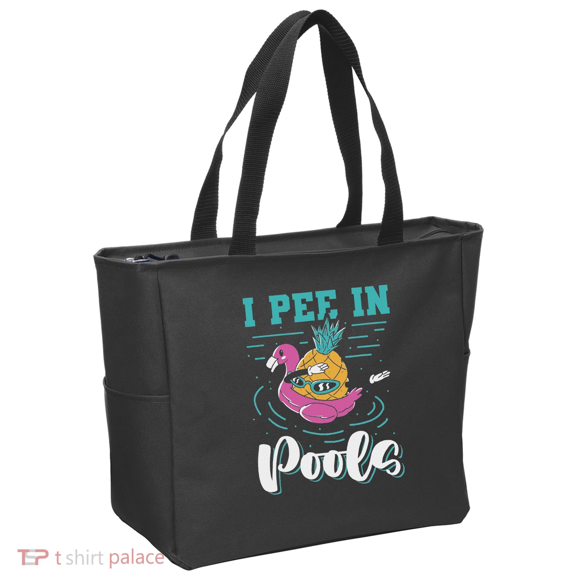 I Pee In Pools Swimming Joke Peeing In Public Pools Tote Bag