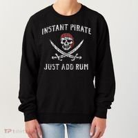 Instant Pirate Just Add Rum Funny Women's Sweatshirt thumb 0