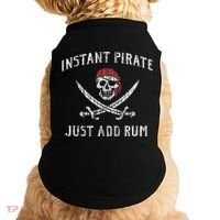 Instant Pirate Just Add Rum Funny Doggie Tank thumb 0
