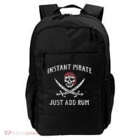 Instant Pirate Just Add Rum Funny Backpack thumb 0