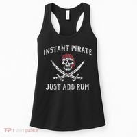 Instant Pirate Just Add Rum Funny Women's Tank Top thumb 0