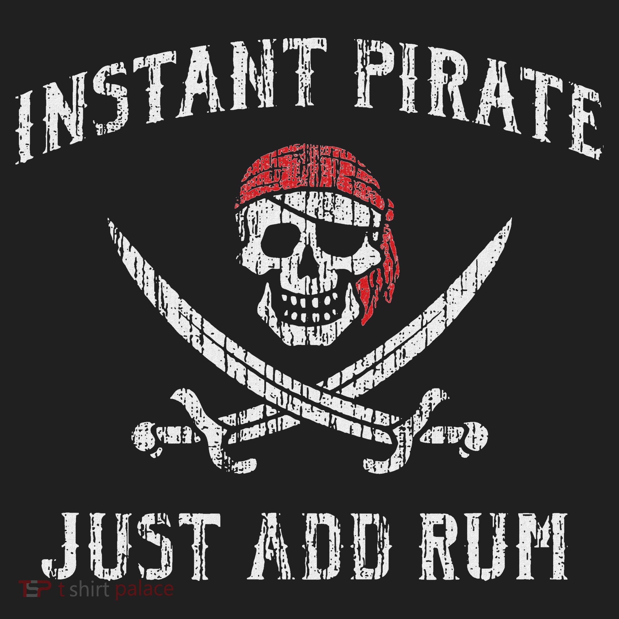 Instant Pirate Just Add Rum Funny Hat