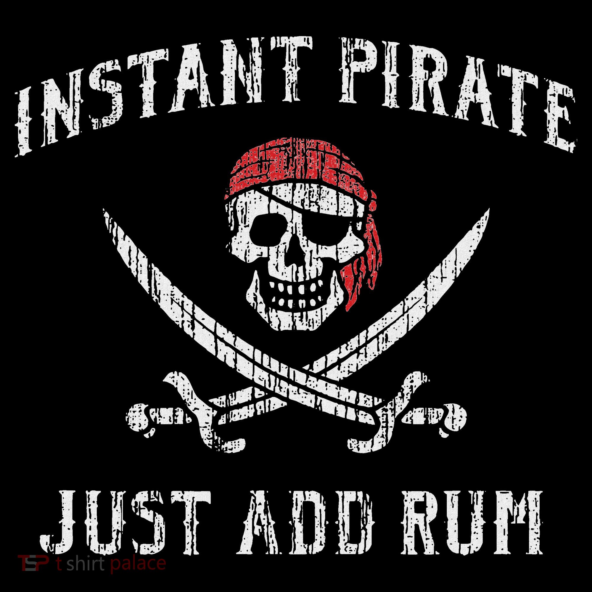 Instant Pirate Just Add Rum Funny Visor