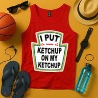 I Put Ketchup On My Ketchup Tank Top thumb 4