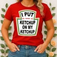 I Put Ketchup On My Ketchup Women's T-Shirt thumb 2