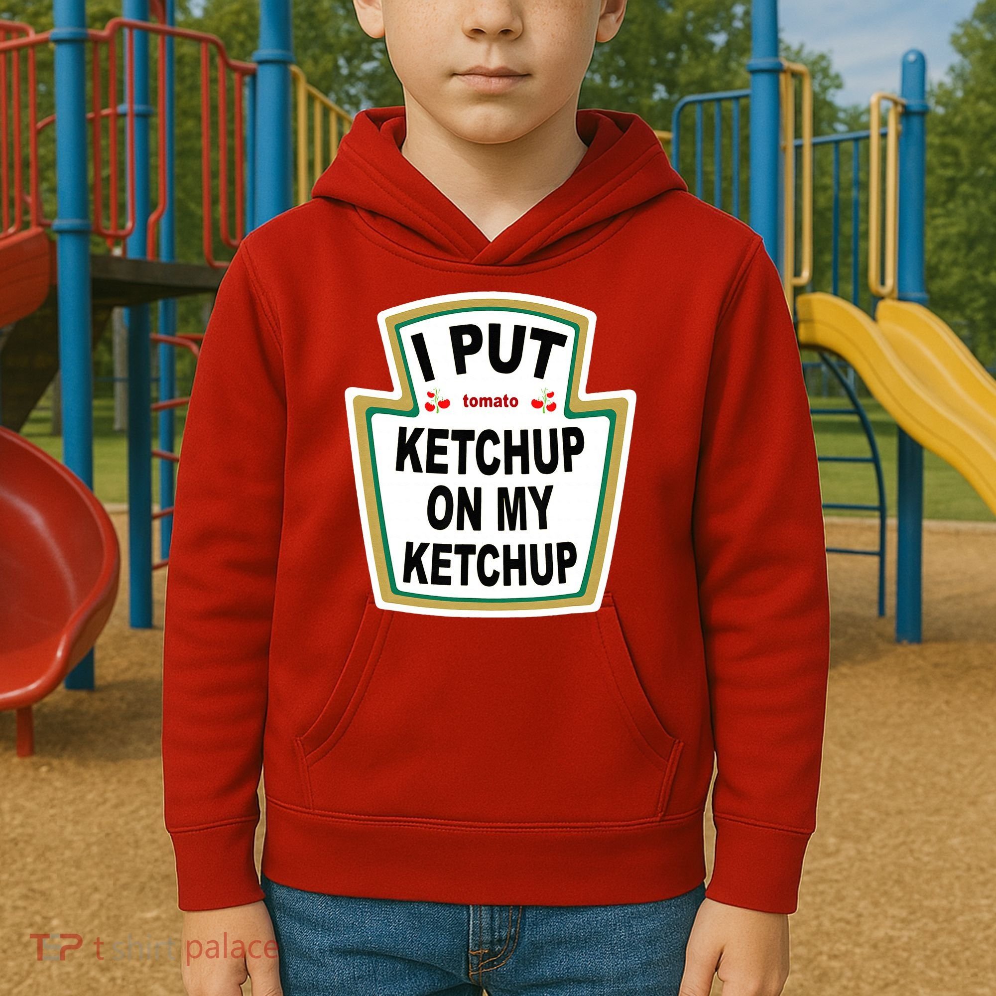 I Put Ketchup On My Ketchup Kids Hoodie