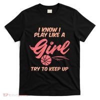 I PLay Like Basketball Cute Player Baller T-Shirt thumb 0
